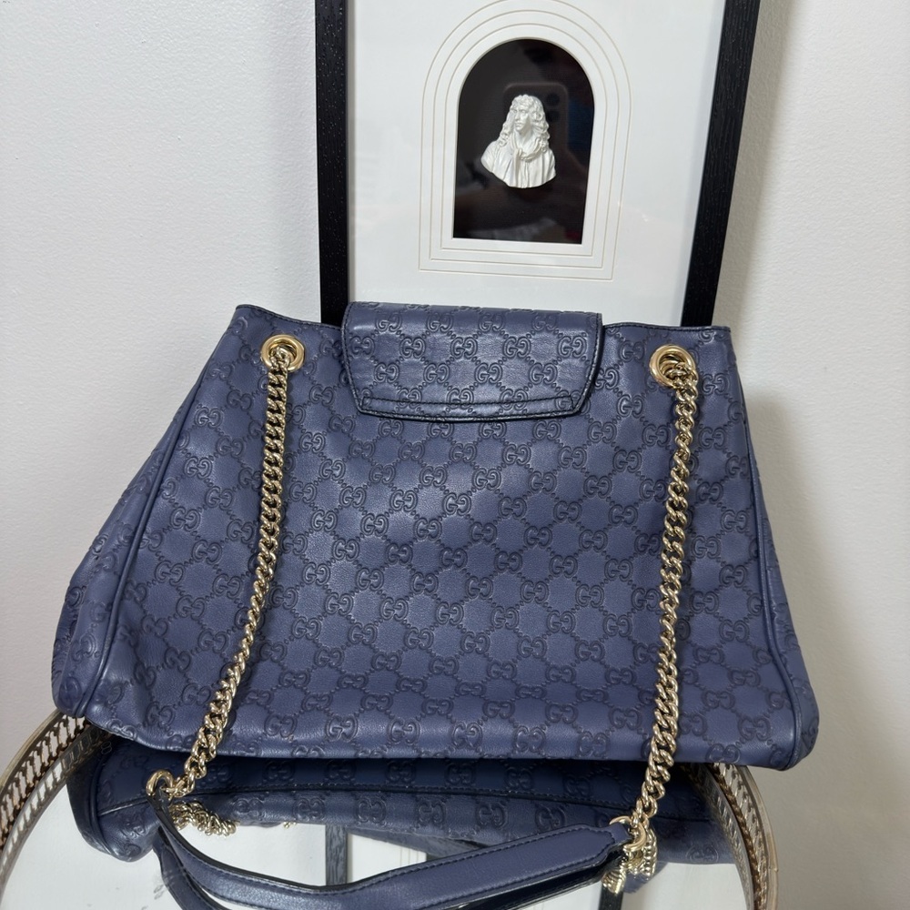 * SOLD SOMEWHERE ELSE* 
Gucci Emily guccicima flap Large shoulder bag - Picture 4 of 8